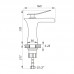 Смеситель для умывальника ZERIX LR1055-23 с изливом "Водопад" (LL1563)