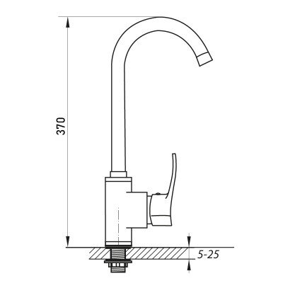 Смеситель для кухни ZERIX SAR 181 (ZX0411)