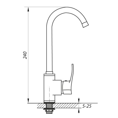 Смеситель для кухни ZERIX SAR 279 (ZX0412)