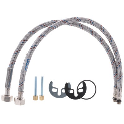 Смеситель для умывальника CRON MAGIC 004 (излив 15 см) (черная ручка) (CR0107)