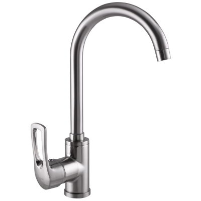 Смеситель для кухни ZERIX SAR 181 (цв. Нержавейка) (ZX0417)