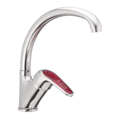 Смеситель для кухни Haiba MAGIC 777 с красной ручкой (HB0680) Смеситель для кухни Haiba MAGIC 777 с красной ручкой (HB0680)