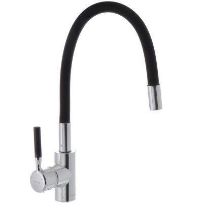 Смеситель для кухни с силиконовым изливом MIXXUS PREMIUM RIO 011 Черный (MI5815)