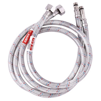 Гибкая подводка (шланги в нержавеющей оплетке) M10-100 см ZERIX (ZX1576) Гибкая подводка (шланги в нержавеющей оплетке) M10-100 см ZERIX (ZX1576)