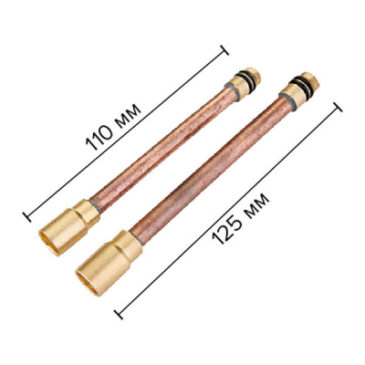 Комплект удлинителей подводки смесителя (2 шт) ZERIX LRH401 (ZX2641) Комплект удлинителей подводки смесителя (2 шт) ZERIX LRH401 (ZX2641)