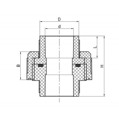 Муфта разъёмная универсальная KOER K0270.PRO 32 PPR (KP2914)