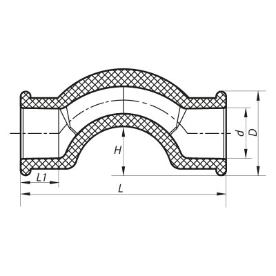 Обвод короткий KOER PPR 32 K0067.PRO (KP0079) Обвод короткий KOER PPR 32 K0067.PRO (KP0079)