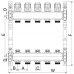 Коллекторный блок с термостатическими клапанами EUROPRODUCT EP.S1100-12 1"x12 (EP4999)