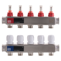 Коллекторный блок с расxодомерами EUROPRODUCT EP.S1110-05 1"x5 (EP4981) Коллекторный блок с расxодомерами EUROPRODUCT EP.S1110-05 1"x5 (EP4981)