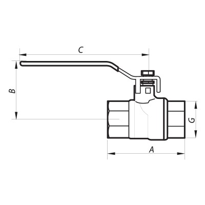 Кран шаровый 3/4" ГГР ГАЗ (NF.612) NOLF (NF2925)