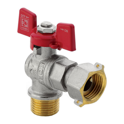 Кран с накидной гайкой 1/2" ГШБ УГЛОВОЙ KOER KR.221 (KR0170) Кран с накидной гайкой 1/2" ГШБ УГЛОВОЙ KOER KR.221 (KR0170)