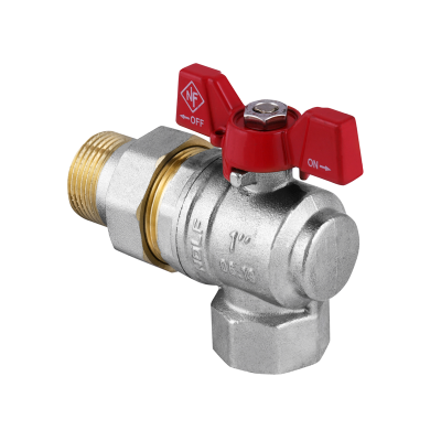 Кран шаровый с американкой угловой 1" ГШБ (NF.941) NOLF (NF2966) Кран шаровый с американкой угловой 1" ГШБ (NF.941) NOLF (NF2966)