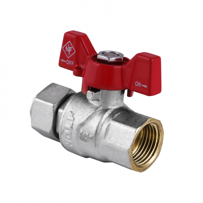 Кран шаровый с накидной гайкой 1/2" ГГБ (NF.811) NOLF (NF2955) Кран шаровый с накидной гайкой 1/2" ГГБ (NF.811) NOLF (NF2955)