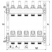 Коллекторный блок с расxодомерами EUROPRODUCT EP.S1110-03 1"x3 (EP4979)