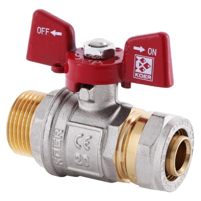 Кран шаровый KOER WING 20x3/4M (KR.351) (LL1659)