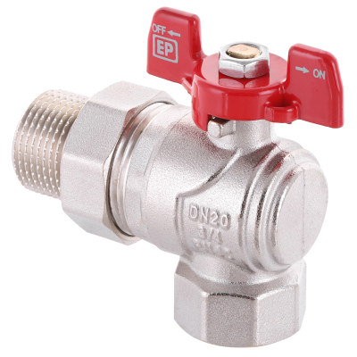 Кран с американкой угловой 3/4" EUROPRODUCT EP.410 (EP2960) Кран с американкой угловой 3/4" EUROPRODUCT EP.410 (EP2960)