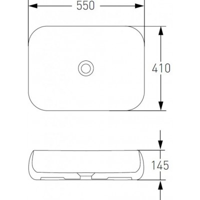 Умывальник накладной 55х41см Volle DIOS 3 1301.004833 Умывальник накладной 55х41см Volle DIOS 3 1301.004833