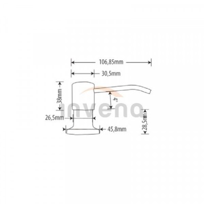 Дозатор до кухонної мийки Invena AA-22-004, чорний