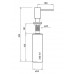 Дозатор для жидкого мыла Aquasanita DR-002, никель