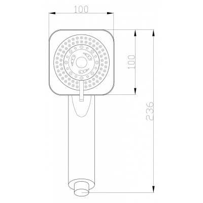 Лійка для душу Invena Alize AS-81-001