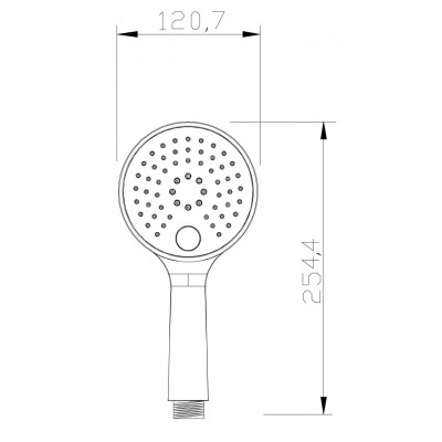 Лійка для душу Invena Kameleon SC-D1-B39, біла Лійка для душу Invena Kameleon SC-D1-B39, біла