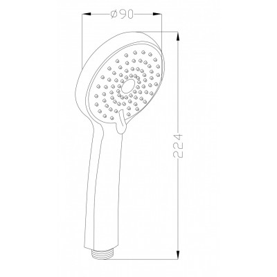 Лійка для душу Invena Dafni AS-02-002