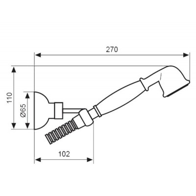 Душевой набор EMMEVI TIFFANY OR110 Душевой набор EMMEVI TIFFANY OR110