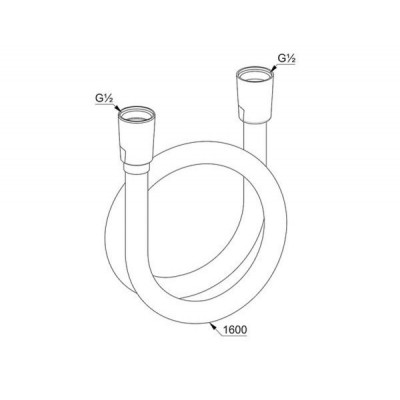 Душевой шланг 160 см KLUDI SUPARA 610720500 Душевой шланг 160 см KLUDI SUPARA 610720500