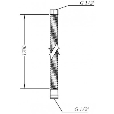 Душевой шланг GENEBRE 1.7 (1001356000)
