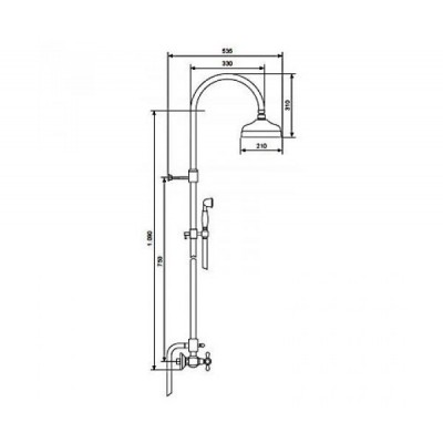 Душевая колонна Emmevi DECO ceramica бронза BR12161181