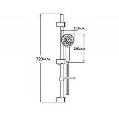 Стойка для душа Фабио-3 Mixxen Formix MXZ0044