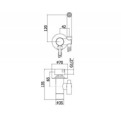 Гигиенический душ PAFFONI ZDUP110NO