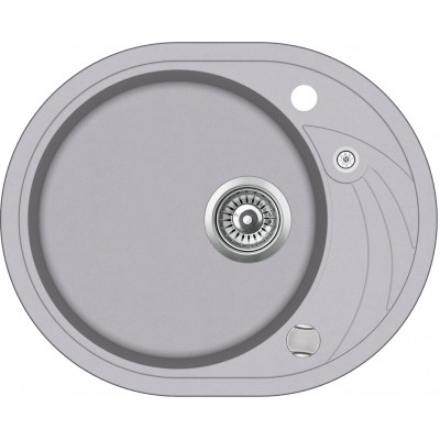 Кухонная мойка AquaSanita Clarus SR102AW-202 Alumetallic, серый металлик