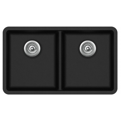 Кухонная мойка AquaSanita Arca SQA200W-601 Black Metallic, черный