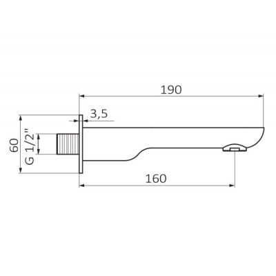 Излив для ванни GRB 05025006