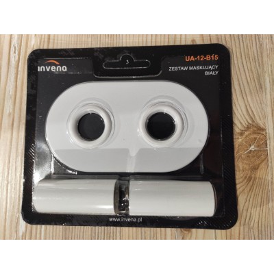 Набор для радиаторних кранов с подключением 50мм Invena UA-12-B15 (розети + гільзи), білий Набор для радиаторних кранов с подключением 50мм Invena UA-12-B15 (розети + гільзи), білий