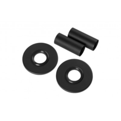 Набір для радіаторних кранів Invena UA-11-C15 (розети + гільзи) , чорний