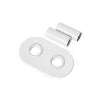 Набор для радиаторних кранов с подключением 50мм Invena UA-12-B15 (розети + гільзи), білий Набор для радиаторних кранов с подключением 50мм Invena UA-12-B15 (розети + гільзи), білий