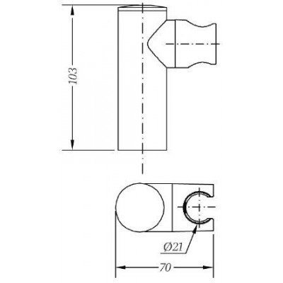 Держатель для душа GENEBRE Cylindrical (10015345)