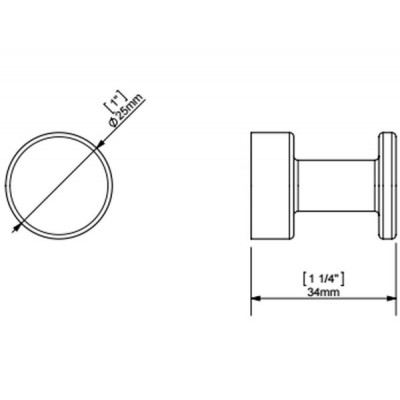Крючок одинарный SONIA TECNO PROJECT 118090
