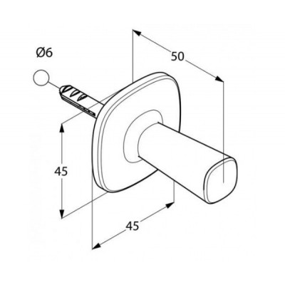 Крючок KLUDI AMBIENTA 5398405