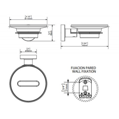 Подвесная мыльница SONIA TECNO PROJECT 166145 Подвесная мыльница SONIA TECNO PROJECT 166145