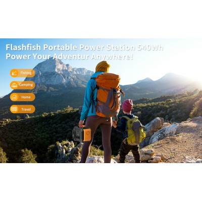 Зарядная станция Flashfish Portable Power Station A501 500W Solar Generator 540Wh 150000mAh (FFA501)