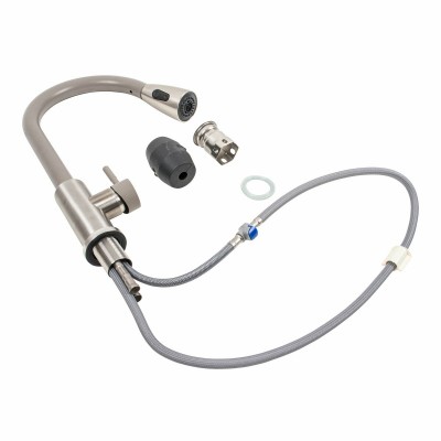 Смеситель с выдвижным изливом Platinum KT 8203 (8614) Дюна комби