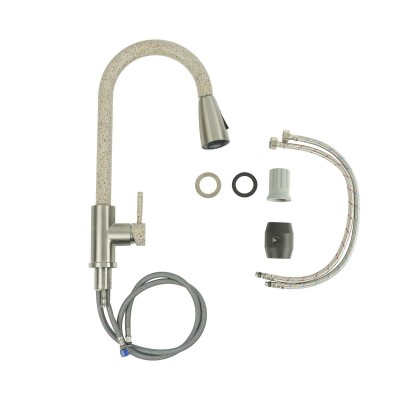 Смеситель для кухни с выдвижным изливом Platinum KT 8203 (8614) Смеситель для кухни с выдвижным изливом Platinum KT 8203 (8614)