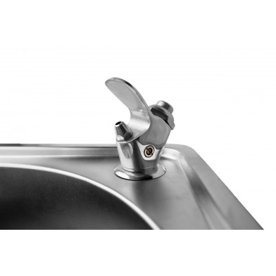 Питьевой фонтанчик из нержавеющей стали Sanext ПФНЖ-002,  с питьевым нажимным краном