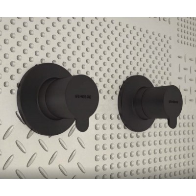 Врезной регулируемый запорный кран GENEBRE BLACK (черный) 1/2” (60170414166)