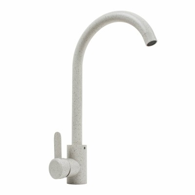 Смеситель кухонный Platinum 7990 NEST Белый в точку