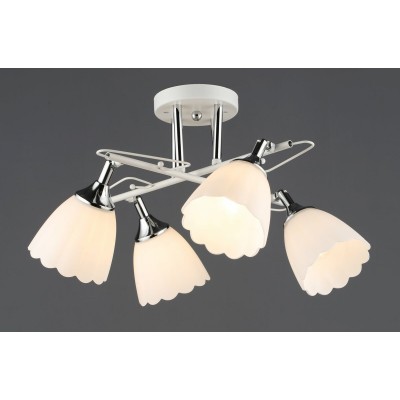 Потолочная люстра Valeso B N6684/4 Белый + Хром.