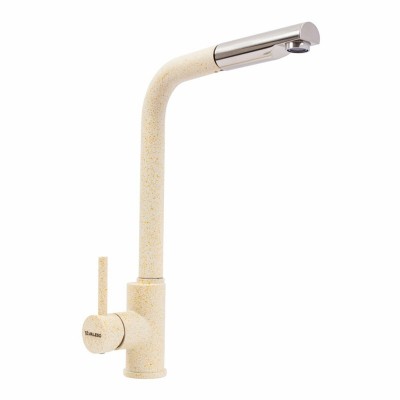 Смеситель кухонный VALESO Q411B ПЕСОК (с выдвижной воронкой)